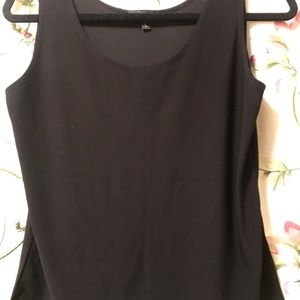 Black cami tank, petite